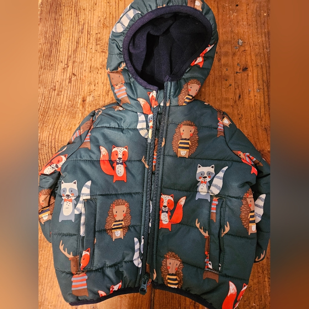 Children's place puffer winter coat 6-9 months